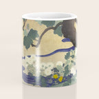 Tree and chrysanthemums by Kogyo Tsukioka Coffee Mug Gallery Image 4