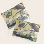 Tree and chrysanthemums by Kogyo Tsukioka Pillow Sham Gallery Image 3