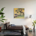 Tree and chrysanthemums by Kogyo Tsukioka Wood Wall Art Gallery Image 2