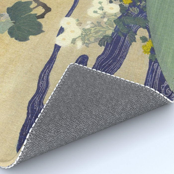 Tree and chrysanthemums by Kogyo Tsukioka Rug Gallery Image 4
