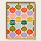 Retro Modern Daisy - Rainbow  Serving Tray Gallery Image 1
