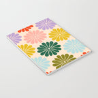 Retro Modern Daisy - Rainbow  Notebook Gallery Image 3