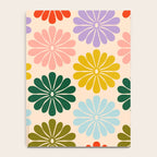Retro Modern Daisy - Rainbow  Notebook Gallery Image 4