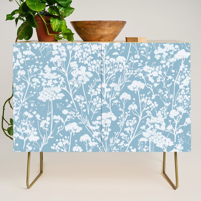 Sky Meadow Blue in Floral Credenza Gallery Image 1