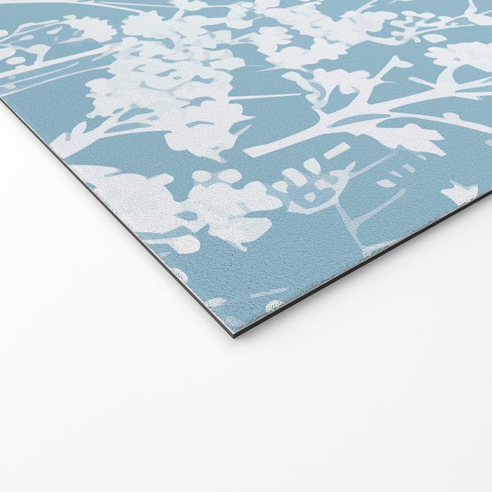 Sky Meadow Blue in Floral Welcome Mat Gallery Image 2
