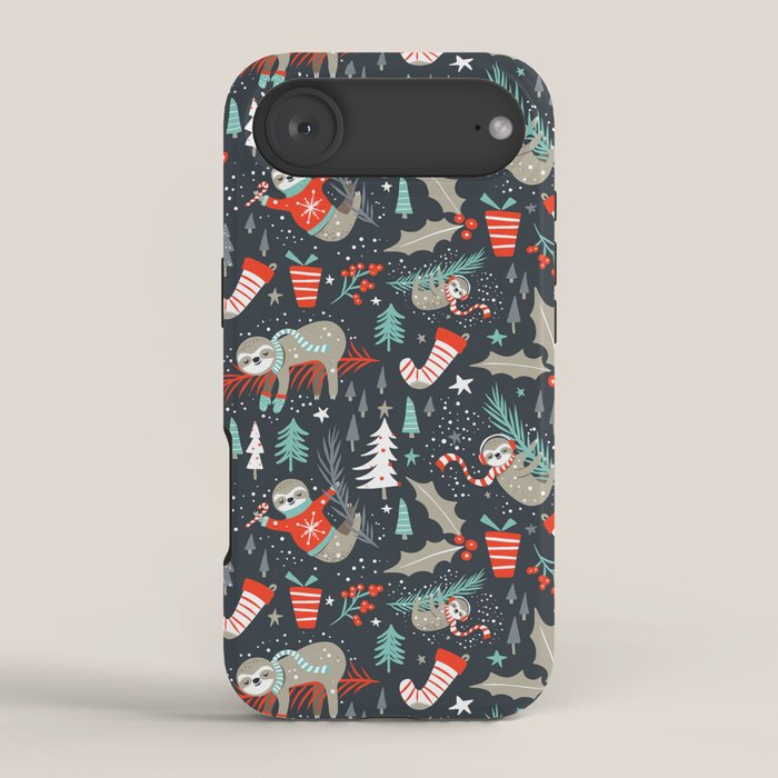 Slothy Holidays iPhone Case Gallery Image 2
