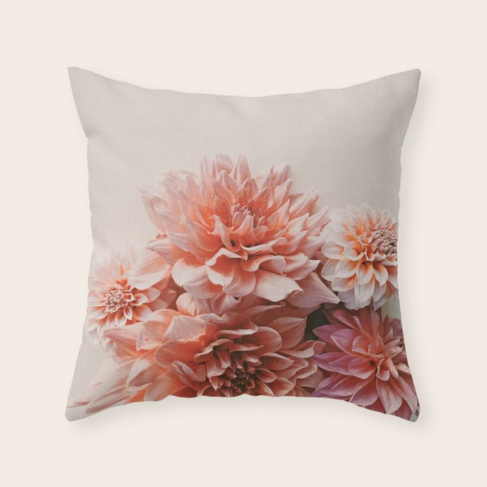 Find Your Tribe #2 - Modern Dahlia Botanical Photograph Throw Pillow Gallery Image 6