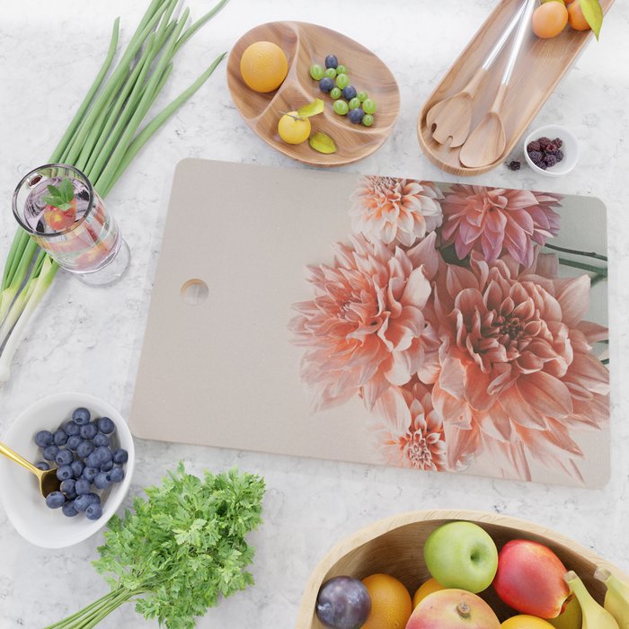 Find Your Tribe #2 - Modern Dahlia Botanical Photograph Cutting Board Gallery Image 2