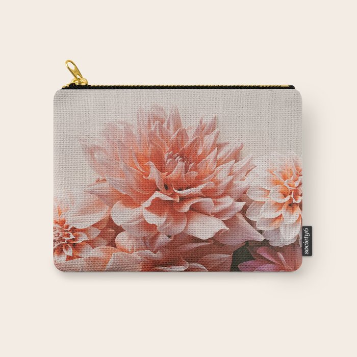 Find Your Tribe #2 - Modern Dahlia Botanical Photograph Carry All Pouch Gallery Image 1