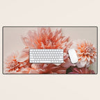 Find Your Tribe #2 - Modern Dahlia Botanical Photograph Desk Mat Gallery Image 1