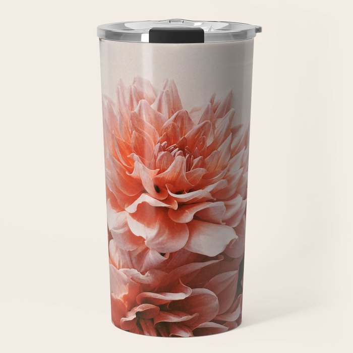 Find Your Tribe #2 - Modern Dahlia Botanical Photograph Travel Mug Gallery Image 1