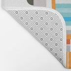 Orange Robot Retro Toy Bath Mat Gallery Image 2