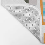 Orange Robot Retro Toy Bath Mat Gallery Image 2