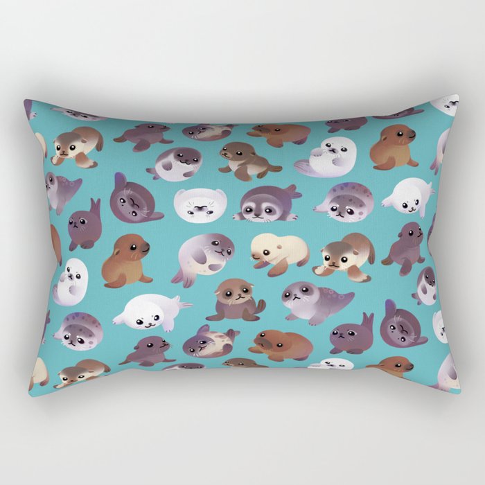 Seal pup Rectangular Pillow Gallery Image 1