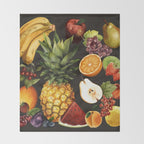 Fruits Botanical Art 1 Throw Blanket Gallery Image 2