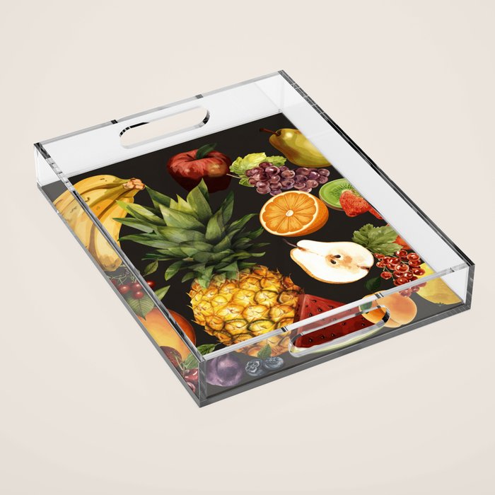 Fruits Botanical Art 1 Acrylic Tray Gallery Image 1
