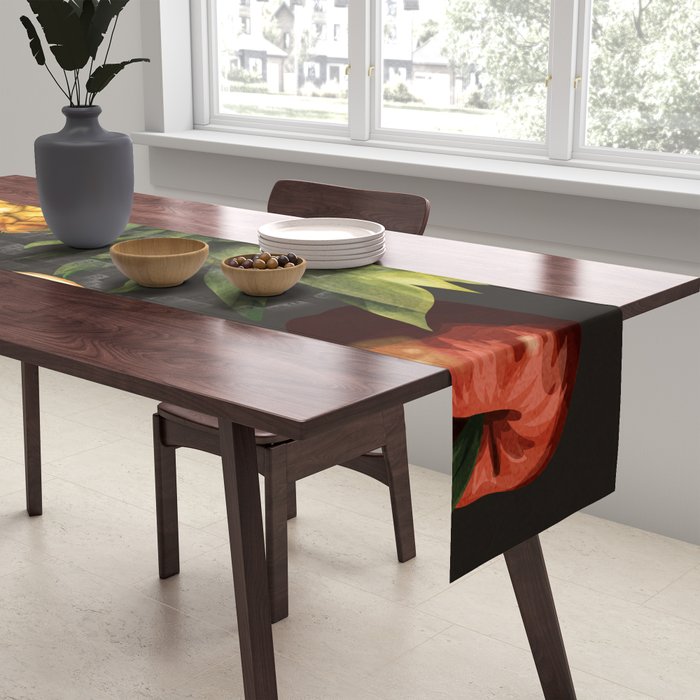 Fruits Botanical Art 1 Table Runner Gallery Image 2
