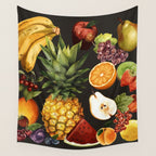 Fruits Botanical Art 1 Wall Tapestry Gallery Image 4