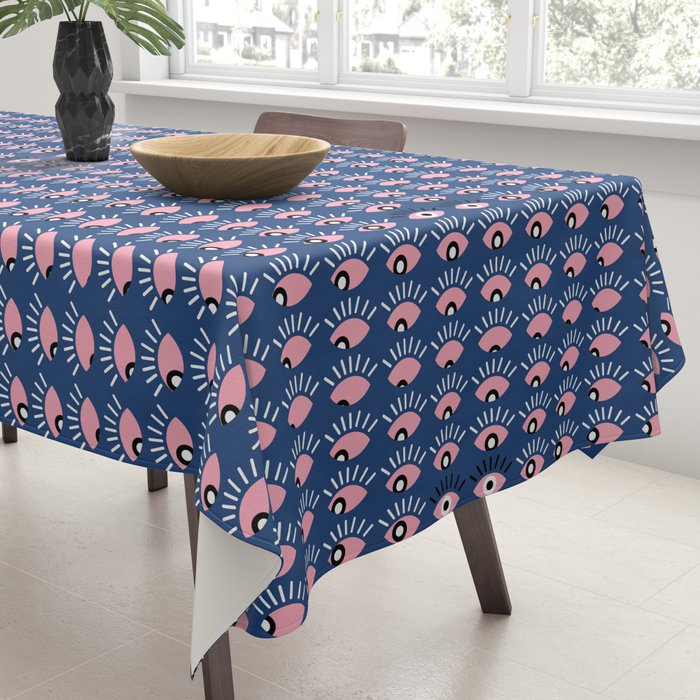 Navy blue looking for you Tablecloth Gallery Image 3