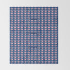 Navy blue looking for you Throw Blanket Gallery Image 2