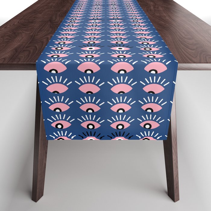 Navy blue looking for you Table Runner