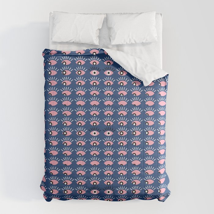 Navy blue looking for you Comforter Gallery Image 1