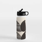 Minimalist Cats in Black and White Water Bottle Gallery Image 1