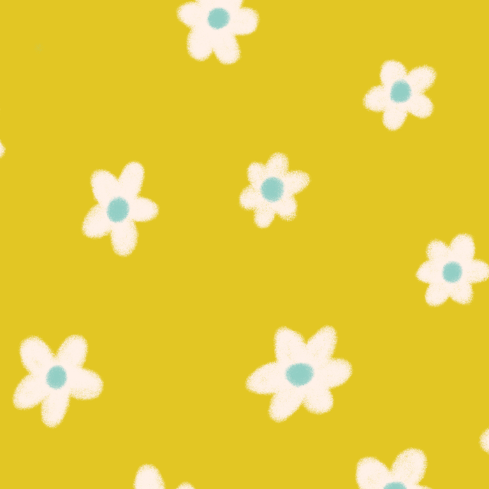 Small Daisies - Yellow, White and Turquoise Coffee Mug Gallery Image 2