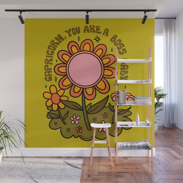Capricorn Flower Wall Mural Gallery Image 1
