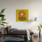 Capricorn Flower Wood Wall Art Gallery Image 2