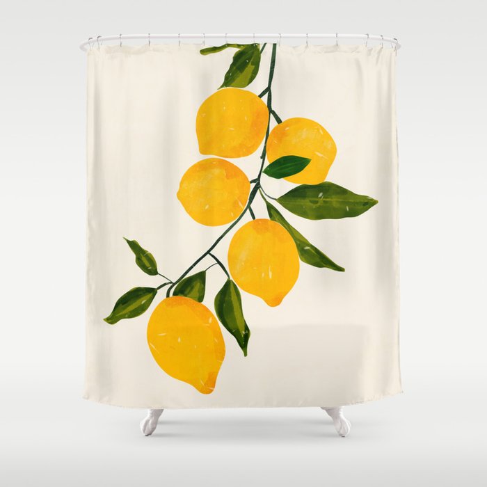 Lemon 3 Shower Curtain Gallery Image 1