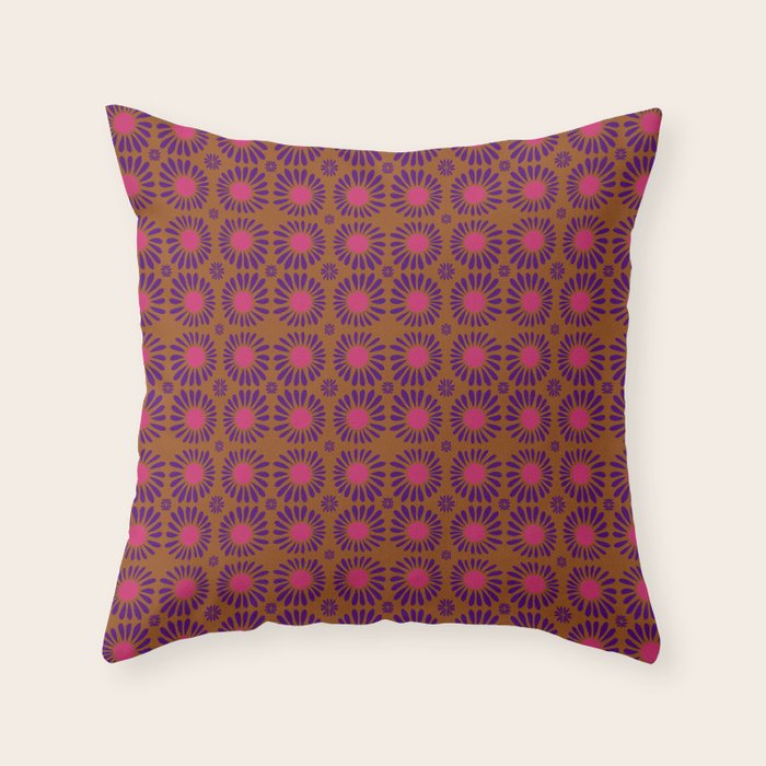 Soft Florals Throw Pillow Gallery Image 1