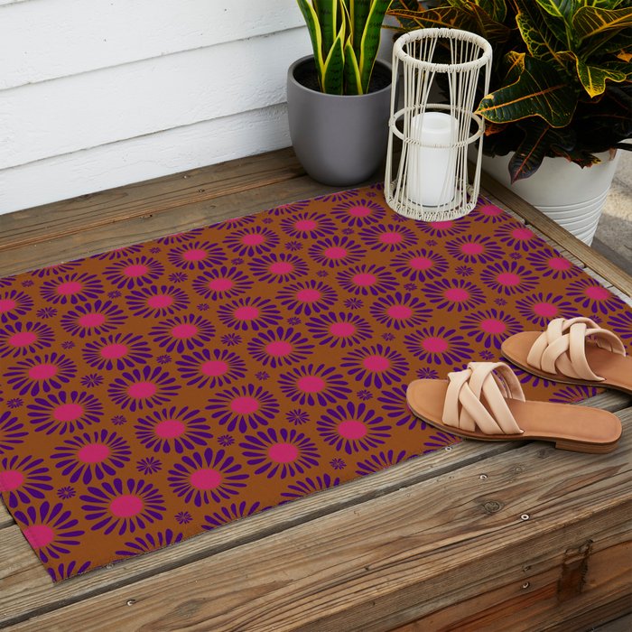 Soft Florals Outdoor Rug Gallery Image 2