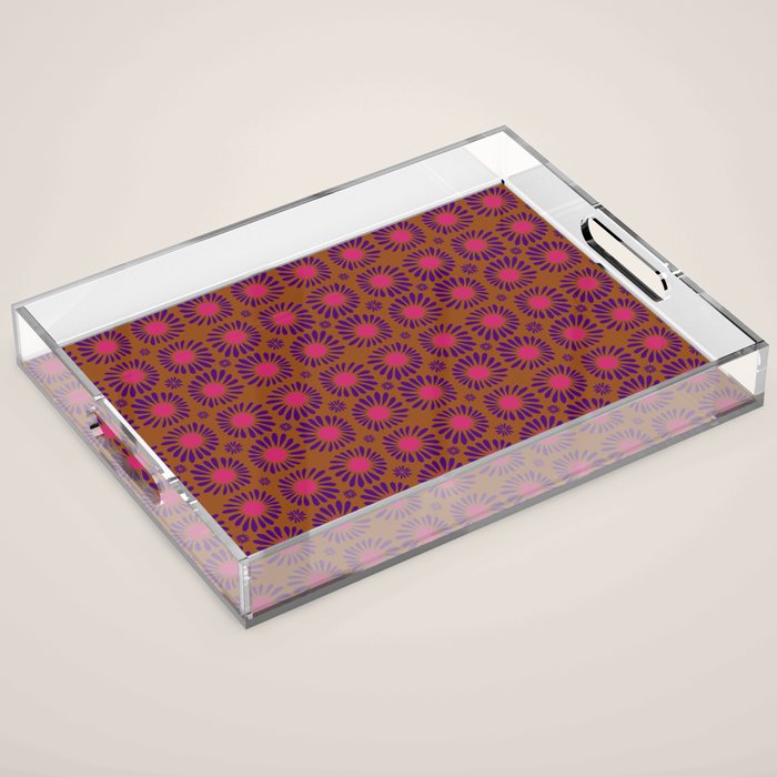 Soft Florals Acrylic Tray Gallery Image 1