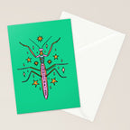 Sagittarius Praying Mantis Stationery Card Gallery Image 2