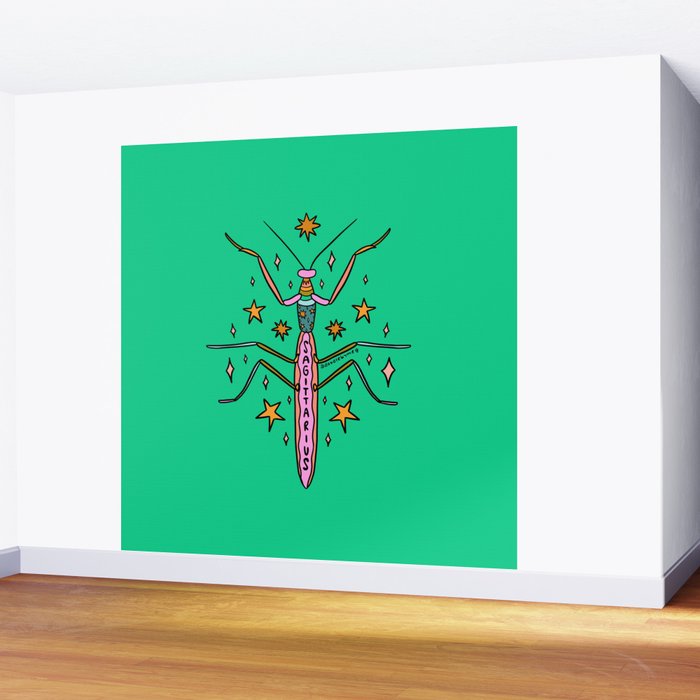 Sagittarius Praying Mantis Wall Mural Gallery Image 2