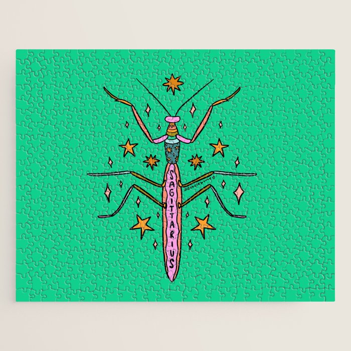 Sagittarius Praying Mantis Jigsaw Puzzle Gallery Image 1