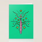 Sagittarius Praying Mantis Stationery Card Gallery Image 2