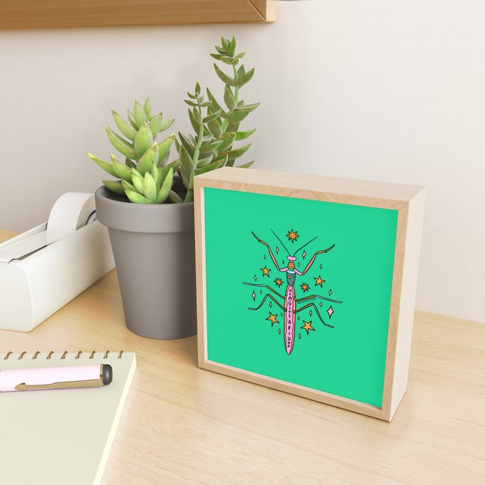 Sagittarius Praying Mantis Mini Art Print Gallery Image 2
