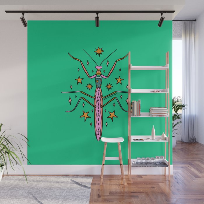 Sagittarius Praying Mantis Wall Mural Gallery Image 1