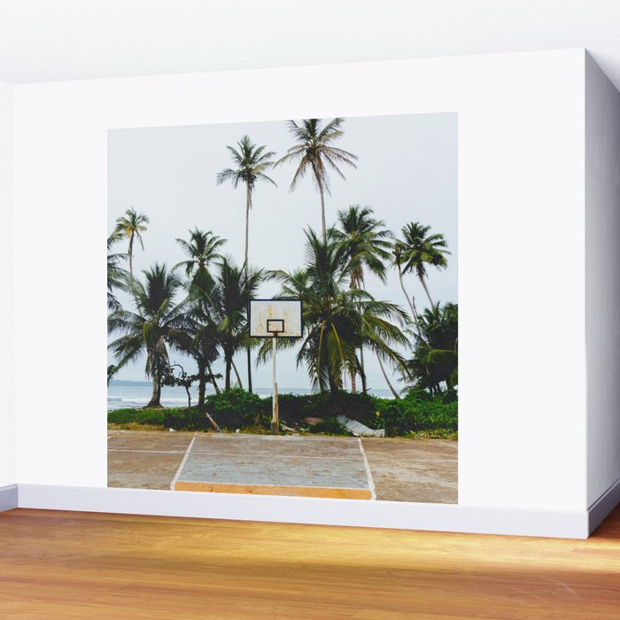 Basketball on Isla Bastimento, Bocas del Toro, Panama Wall Mural Gallery Image 2