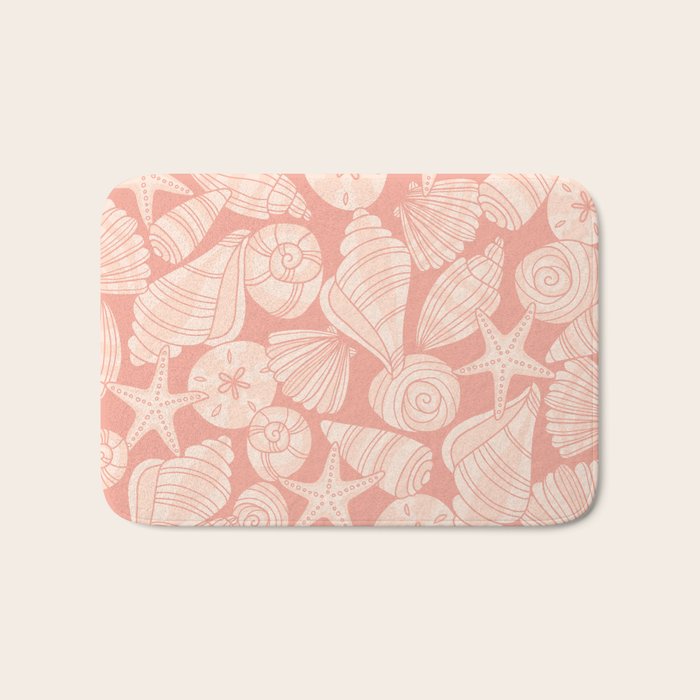 Seashells by the Seashore Bath Mat Gallery Image 1