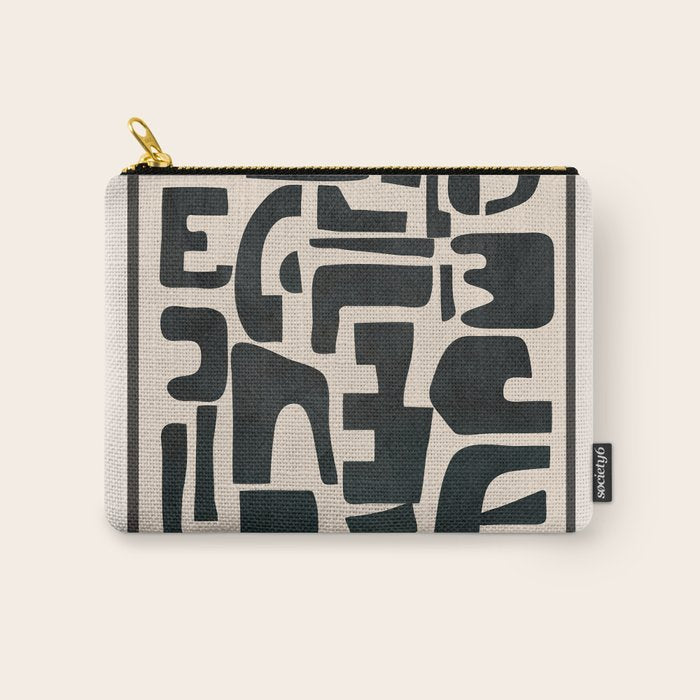 Organic Contemporary Modern Shapes 01 Carry All Pouch Gallery Image 1