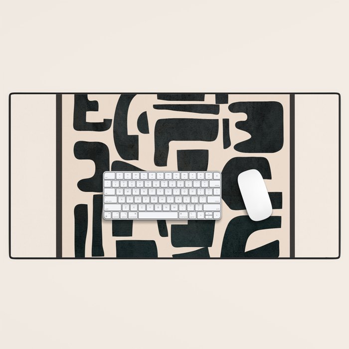 Organic Contemporary Modern Shapes 01 Desk Mat Gallery Image 1