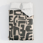 Organic Contemporary Modern Shapes 01 Comforter Gallery Image 6