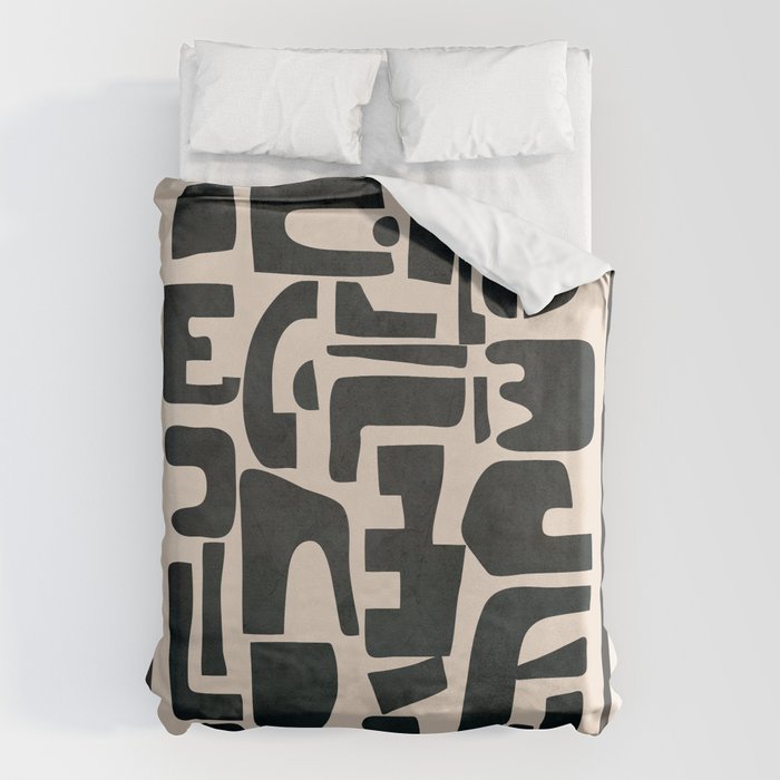 Organic Contemporary Modern Shapes 01 Duvet Cover Gallery Image 6