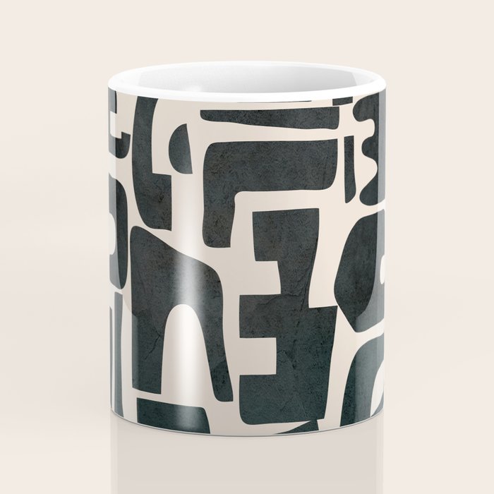 Organic Contemporary Modern Shapes 01 Coffee Mug Gallery Image 4