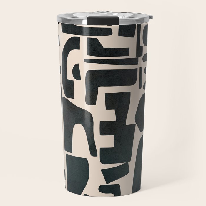 Organic Contemporary Modern Shapes 01 Travel Mug Gallery Image 1