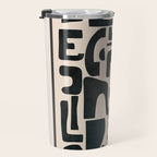 Organic Contemporary Modern Shapes 01 Travel Mug Gallery Image 3