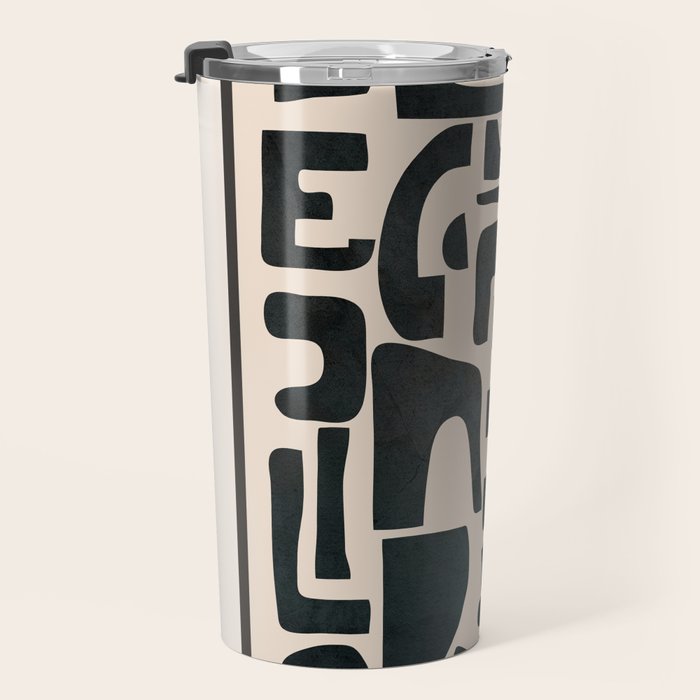 Organic Contemporary Modern Shapes 01 Travel Mug Gallery Image 3